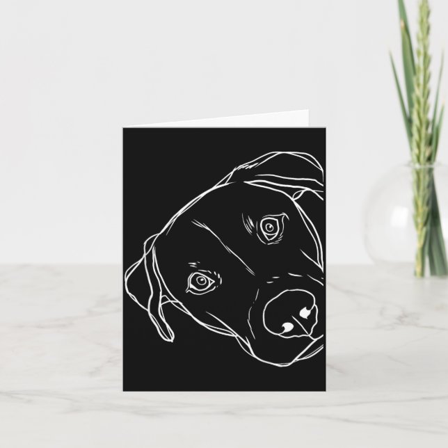 Dog Funny Black Mouth Cur Card (Front)