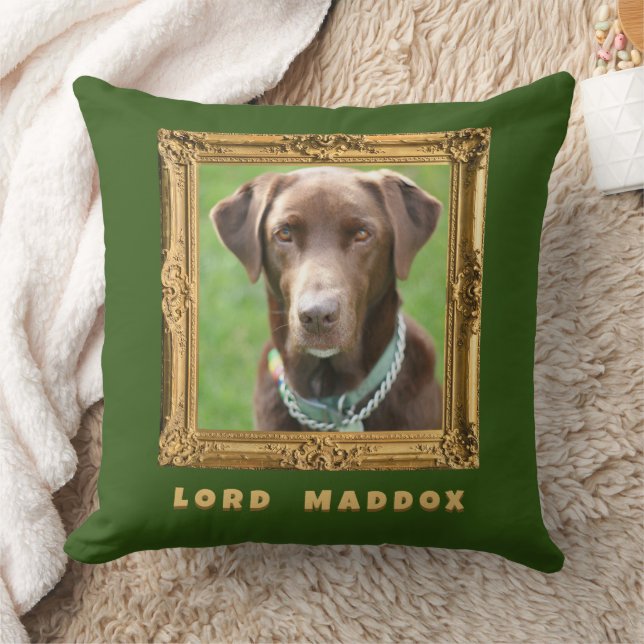 Dog Gallery Wall Art - Regal Portrait Name Pillow (Blanket)