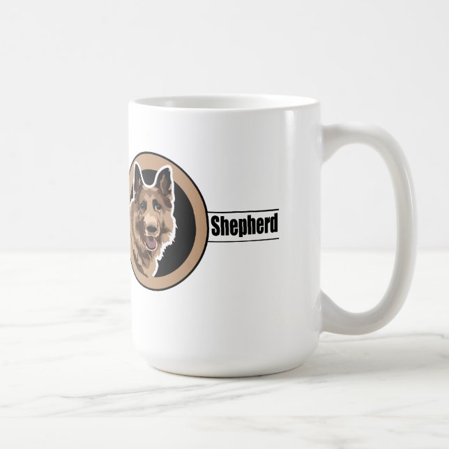 Dog German Shepherd Coffee Mug (Right)