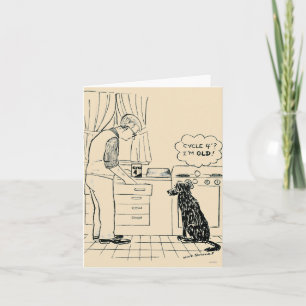 Dog Getting Older Card