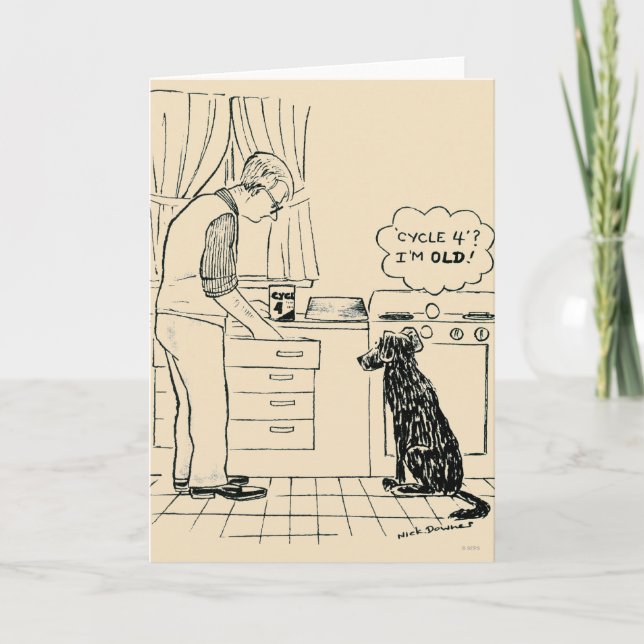 Dog Getting Older Card (Front)