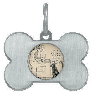 Dog Getting Older Pet Name Tag