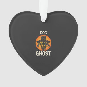 Dog Ghost Halloween Horror Vector Ornament