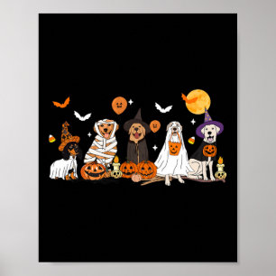 Dog Ghost Witch Mummy Halloween Costume Men Women Poster