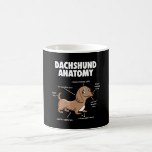 Dog Gift Anatomy Dachshund Funny Weiner Coffee Mug