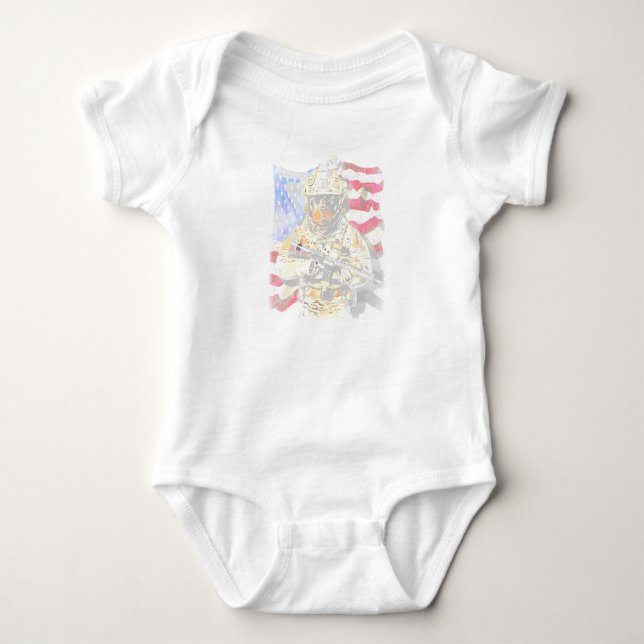 Dog Gift | Baby rottweiler Bodysuit (Front)