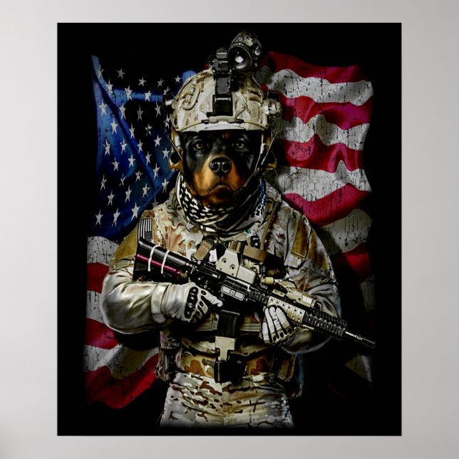 Dog Gift | Baby rottweiler Poster (Front)