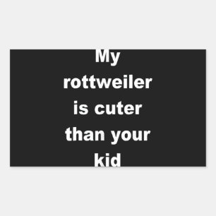 Dog Gift Baby rottweiler Rectangular Sticker