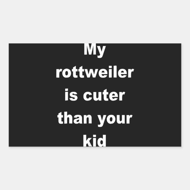Dog Gift | Baby rottweiler Rectangular Sticker (Front)