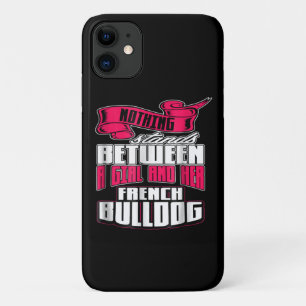 Dog Gift Between A Girl And Her French Bulldog Case-Mate iPhone Case