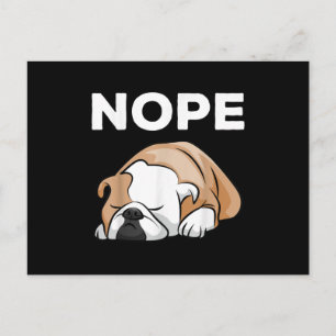 Dog Gift   Bulldog Nope For Bulldog Lover ! Holiday Postcard