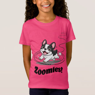 Dog Gift-Cute French Bulldog Zoomies Girls Tshirt