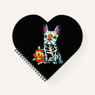 Dog Gift French Bulldog Flower Notebook