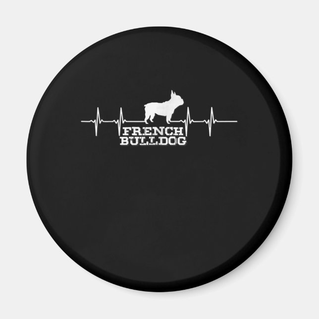 Dog Gift | French Bulldog Heart Magnet (Front)