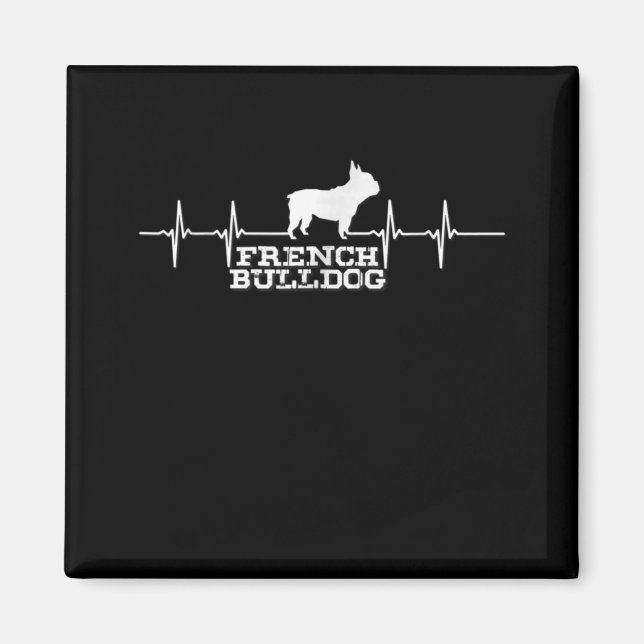 Dog Gift | French Bulldog Heart Magnet (Front)