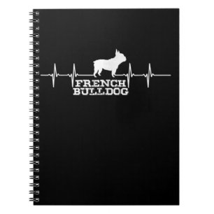 Dog Gift   French Bulldog Heart Notebook