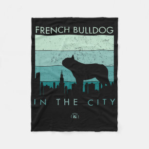 Dog Gift   French Bulldog In The City Fleece Blanket