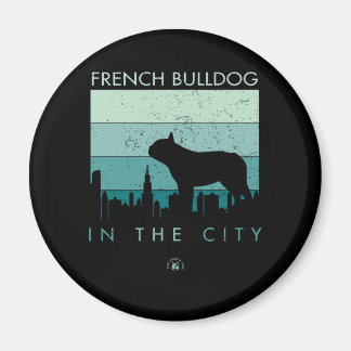 Dog Gift | French Bulldog In The City Magnet