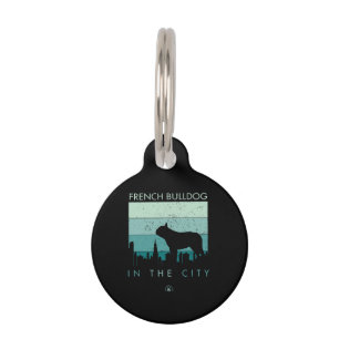 Dog Gift French Bulldog In The City Pet Tag