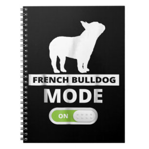 Dog Gift French Bulldog Mode Notebook