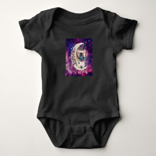 Dog Gift   I Love You To The Moon And Back Baby Bodysuit