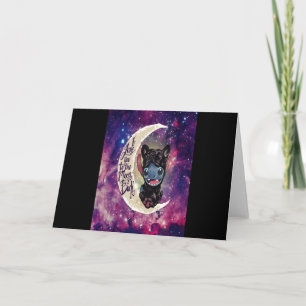 Dog Gift   I Love You To The Moon And Back Card