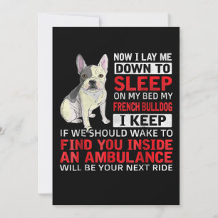 Dog Gift I To Sleep On My Bed My French Bulldog