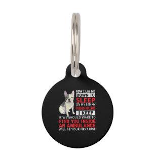 Dog Gift I To Sleep On My Bed My French Bulldog Pet Tag
