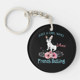 Dog Gift   Loves French Bulldog Key Ring