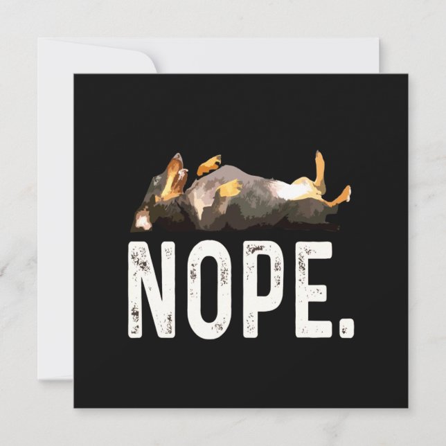 Dog Gift | Miss Dachshund. Nope. Invitation (Front)