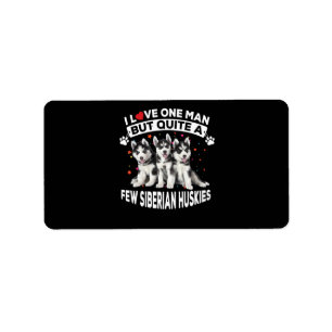 dog gift   Ouite A Dog Few Siberian Husky Label