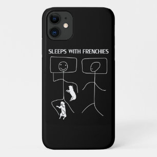 Dog Gift   Sleeps With Frenchies Case-Mate iPhone Case