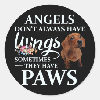Dog Gift | They Have Dachshund Classic Round Sticker