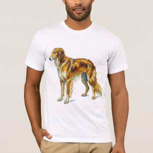 Dog Gift Vibrant Colorful Saluki Dog Design T-Shirt