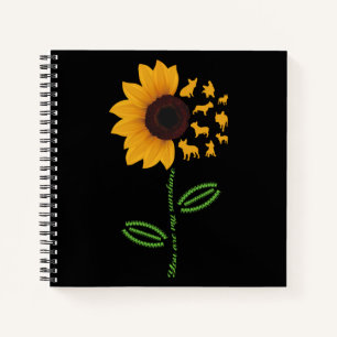 Dog Gift   You Are My Sunshine French Bulldog Notebook