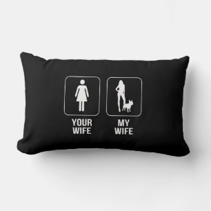 Dog Gift Your Wife - My Wife French Bulldog Lumbar Cushion