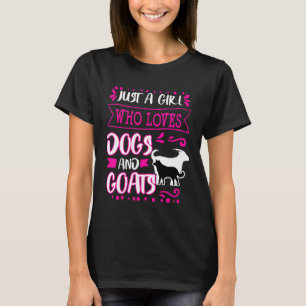 Dog Goat Mum Just A Girl Christmas Women Her T-Shirt