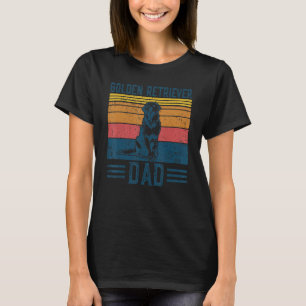Dog Golden Dad  Vintage Golden Retriever Dad T-Shirt