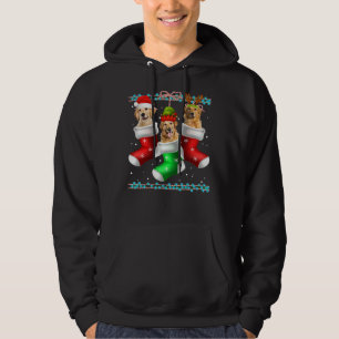 Dog Golden Retriever Christmas Socks 372 Hoodie