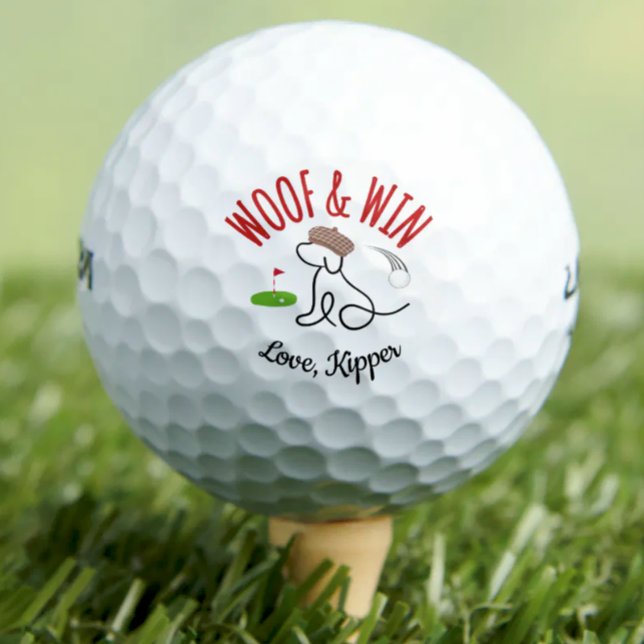 Dog Golf Ball Custom Dog Lovers Golf Gift Funny (Creator Uploaded)