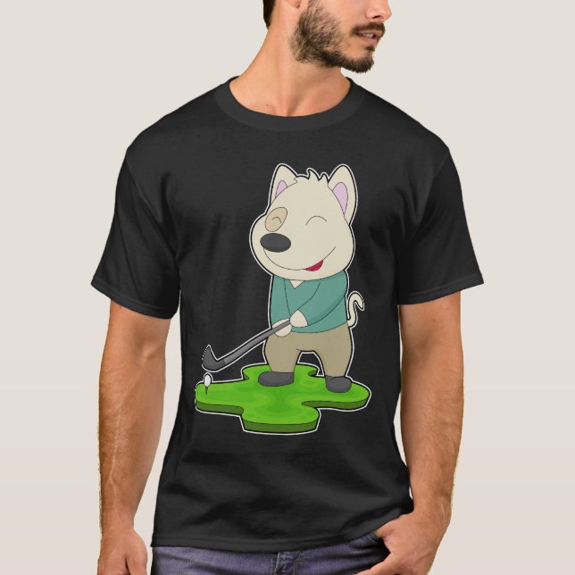 Dog Golf Golf clubs T-Shirt (Front)