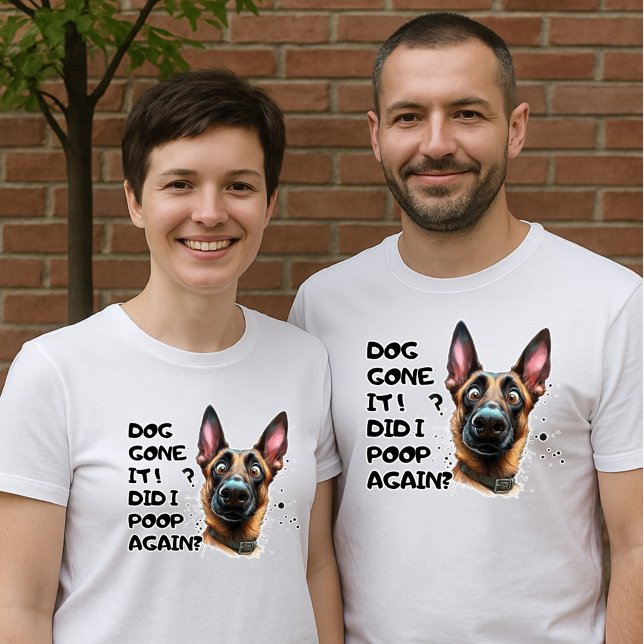 Dog Gone it! Did I Poop Again? Funny Shephard Dog T-Shirt (Creator Uploaded)