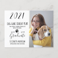 Dog Gone Senior Year Class 2021 Photo Graduation