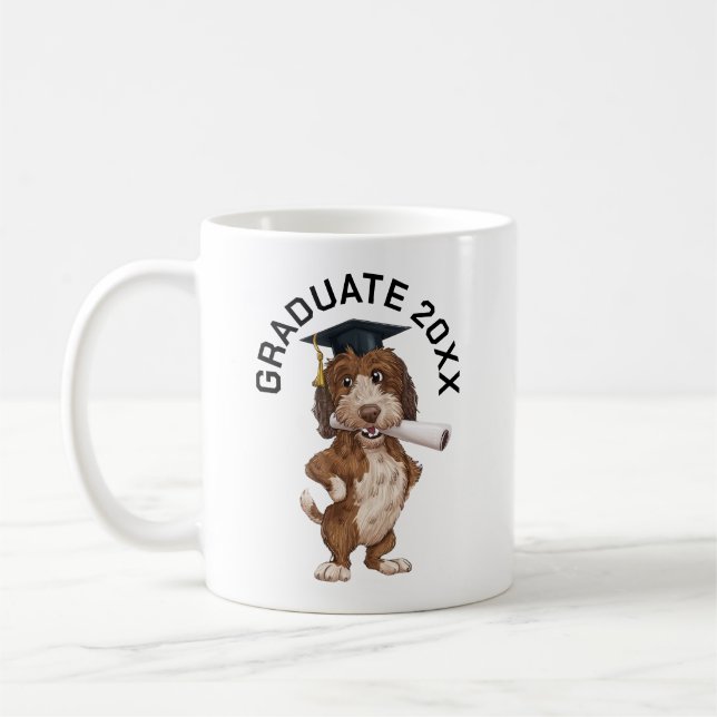 Dog Graduation Personalised Coffee Mug (Left)