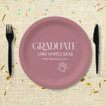 Dog Graduation Puppy Party Rose Gold Paper Plate<br><div class="desc">Celebrate a proud milestone with this adorable Great dane Puppy Graduation party plates, the perfect way to share your dog’s big achievement with friends, family, and fellow pet lovers. Whether your pup has completed puppy training school, obedience classes, or a puppy kindergarten program, this fun and charming invitation helps mark...</div>