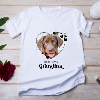 Dog GRANDMA Personalised Heart Dog Lover Pet Photo