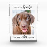 Dog Grandpa Personalised Pet Picture Photo Block<br><div class="desc">Happy Birthday the the best dog grandpa ever ! Give Grandpa a cute and funny personalised pet photo plaque from his best grandchild, the dog! "You Are The Grandpa Every Dog Wishes They Had " Personalise with your special message, the dog's name & favourite photo. This dog grandpa plaque is...</div>
