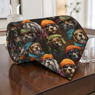 Dog Graphic Custom Necktie