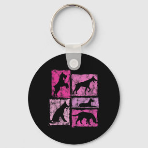 Dog Graphic I Love All Dogs For Women And Girls Re Key Ring