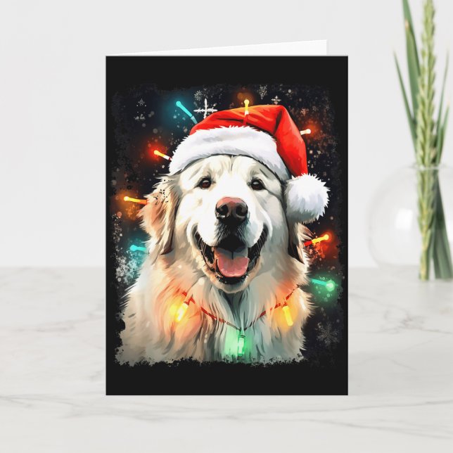 Dog Great Pyrenees Christmas  Card (Front)